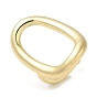 Brass Open Cuff Rings, Hollow Oval Ring for Women