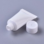PE Plastic Refillable Squeeze Bottle Soft Tube, with PP Plastic Screw Lid, Travel Makeup Container, Cleanser Bottles