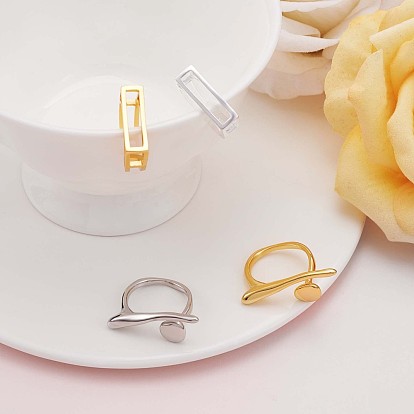 925 anillo abierto de plata esterlina para mujer