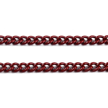 Electrophoresis Iron Twisted Chains, Unwelded, with Spool, Bright Color, Oval, 3x2.2x0.6mm