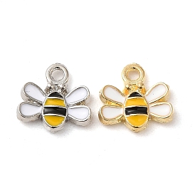 Alloy Enamel Charms, Bees Charm