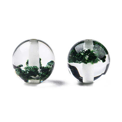 Transparent Resin Beads, Round
