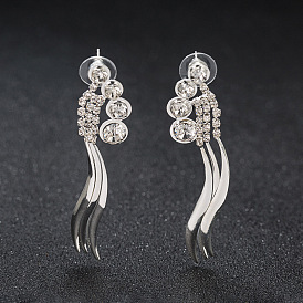 Chic Statement Earrings for Women - Long Dangling Ear Studs with Personality and Style (E545)