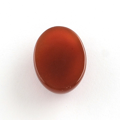 Agate rouge naturel cabochons de pierres précieuses, ovale