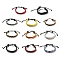 Bracelets de cordon tressé en similicuir pu pour femmes, bracelets de cordon ciré réglable