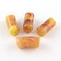 Los granos de acrílico piedras preciosas de imitación de tubo, 32x14 mm, Agujero: 3 mm, sobre 101 unidades / 500 g