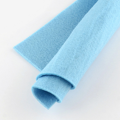 Feutre aiguille de broderie de tissu non tissé pour l'artisanat de bricolage, 30x30x0.2~0.3 cm, 10 pcs / sac