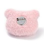 Cartoon Bear Non Woven Fabric Brooch, PP Cotton Plush Doll Brooch for Backpack Clothes