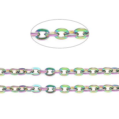 304 chaînes de câbles en acier inoxydable, ovale, non soudée, avec bobine