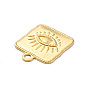 Brass Pendants, Square with Eye