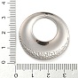 304 Stainless Steel Pendants, Oval/Flat Round Charm