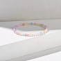 Sparkling Crackle Glass Round Beads Stretch Bracelets Set, Cute Bracelets for Teen Girl Women
