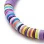4 шт. 4 цветной браслет ручной работы из полимерной глины Heishi Surfer из бисера, составные опрятные браслеты для женщин