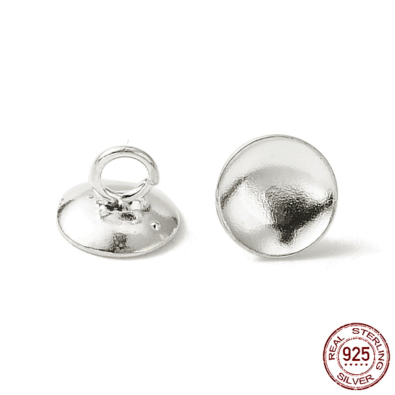 925 Sterling Silver Pendant Bails, For Globe Glass Bubble Cover Pendants