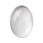 Transparent Glass Cabochons,, Clear Glass Oval Cabochon for Cameo Photo Pendant Craft Jewelry Making