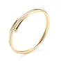 Clear Cubic Zirconia Hinged Bangle, Brass Jewelry for Women, Cadmium Free & Lead Free