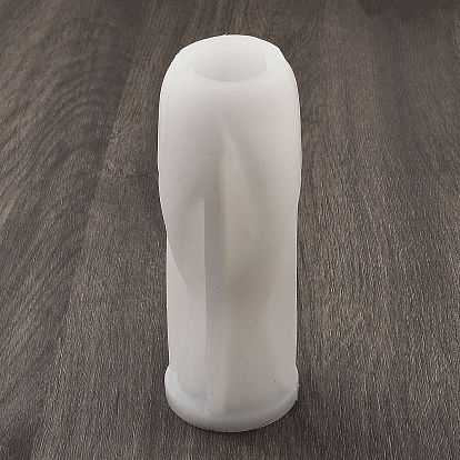 Moldes de velas de silicona diy con forma de jarrón abstracto, para hacer velas perfumadas