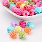 Acrylic Beads, Craft Style, Flower, 11x9.5mm, Hole: 3mm, about 1090pcs/500g