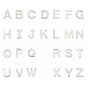 201 стали нержавеющей письмо прелести, 11x5.5~12x0.5 мм, отверстие : 1 мм