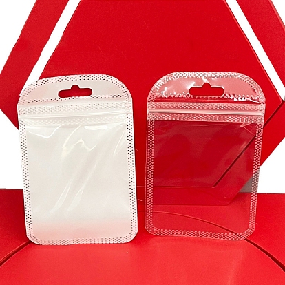 50 прямоугольные пластиковые подарочные пакеты с застежкой-молнией, самозапечатывающиеся повторно закрывающиеся мешочки для хранения часов с ручкой-брелком