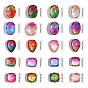 OLYCRAFT Pointback Rhinestone Beads Oval Faceted Glass Gemstone Rhinestones for Jewelry Making, Nail Arts, Embellishment and DIY Decorations