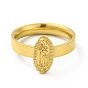 Вакуумное покрытие 304 овальное кольцо из нержавеющей стали с перстнем Девы Марии для женщин