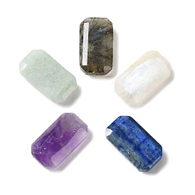Gemstone Cabochons, Faceted Rectangle
