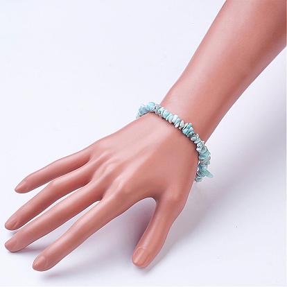 Bracelets de perles de pierres précieuses naturelles, avec alliage fermoirs toggle, cœur