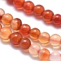 Natural Carnelian Beads Strands, Round