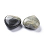 Натуральный серебряный лист яшма сердце любовь камень, карманный пальмовый камень для балансировки рейки