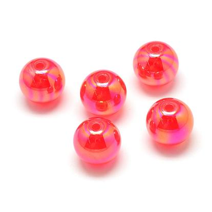 Ab color imitation jelly acrylic beads, rondo