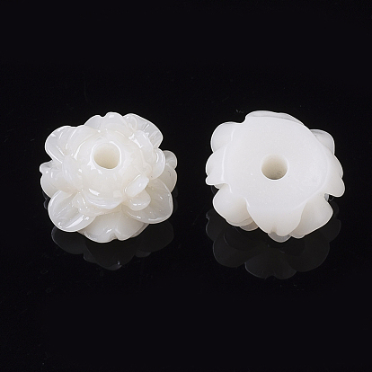 Perlas de resina opacos, flor de loto