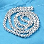 Perles rondes en plastique imitation abs, 6mm, trou: 1 mm, environ 4700 pcs / 500 g