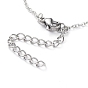 304 Stainless Steel Pendant Bib Necklaces, with Cable Chains and Lobster Claw Clasps, Star