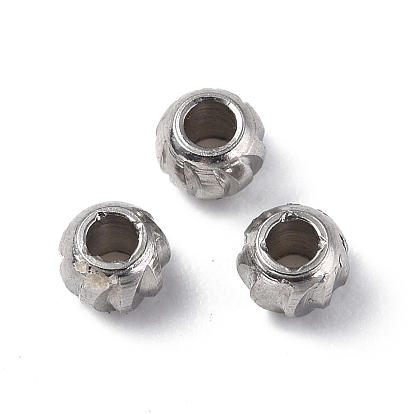 201 Stainless Steel Beads, Rondelle