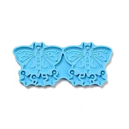 DIY Pendant Silicone Molds, Resin Casting Molds, For UV Resin, Epoxy Resin Jewelry Making, Butterfly with Star