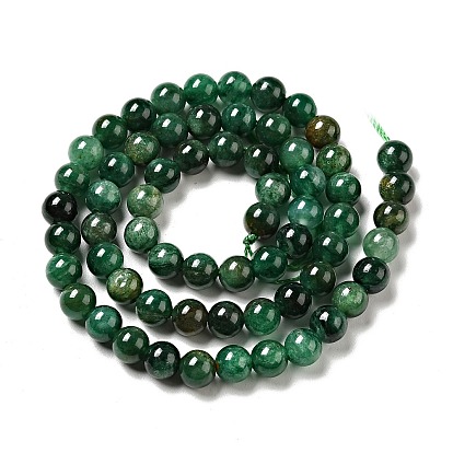 Natural Emerald Quartz Beads Strands, Round