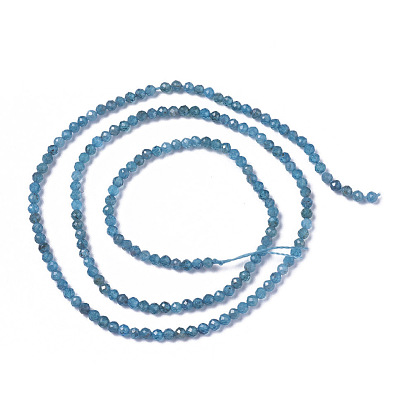 Perles naturelles apatite brins, facette, ronde