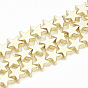 Electroplate Non-magnetic Synthetic Hematite Beads Strands, Star