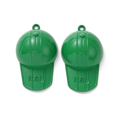 Alloy Big Pendants, Cap Charms with Word Italy