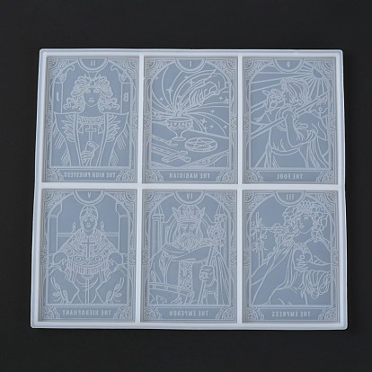 Карты таро силиконовые формы, 6 различные формы для карточек, для уф-смолы, изготовление изделий из эпоксидной смолы