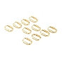 Clear Cubic Zirconia Oval Hoop Earrings, Brass Jewelry for Women, Cadmium Free & Nickel Free & Lead Free