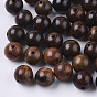 Natural Wood Beads, Waxed Wooden Beads, Undyed, Round