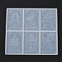 Tarot Cards Silicone Molds, 6 Different Cards Molds, For UV Resin, Epoxy Resin Craft Making