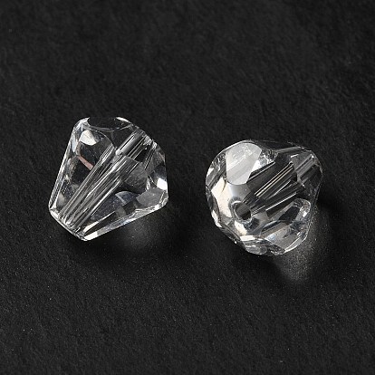 Verre imitation perles de cristal autrichien, facette, diamant
