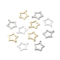 Brass Charms, Long-Lasting Plated, Stars