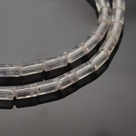 Perles colonne de fluorite naturelle brins, 5x3mm, Trou: 0.5mm, Environ 78 pcs/chapelet, 15.7 pouce