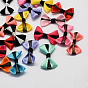 Handmade Woven Costume Accessories, Ribbon Bowknot, 23x37x7mm, about 500pcs/bag