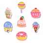 Translucent Resin Imitation Food Decoden Decoden Cabochons, with Enamel