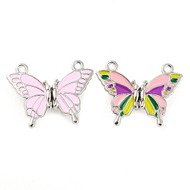 Alloy Magnetic Pendants, with Enamel, Butterfly